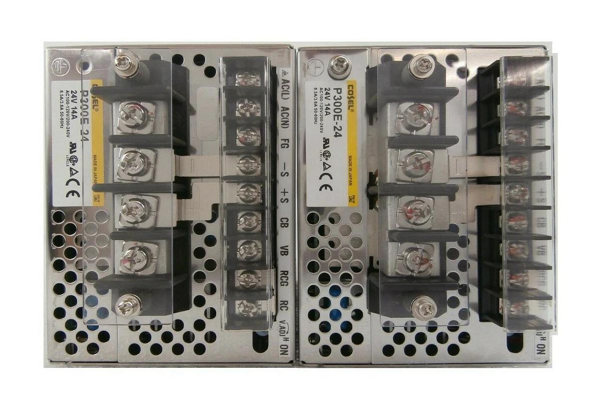 Used Cosel P300E-24 Compact Power Supply Reseller Lot of 2 Working Surplus