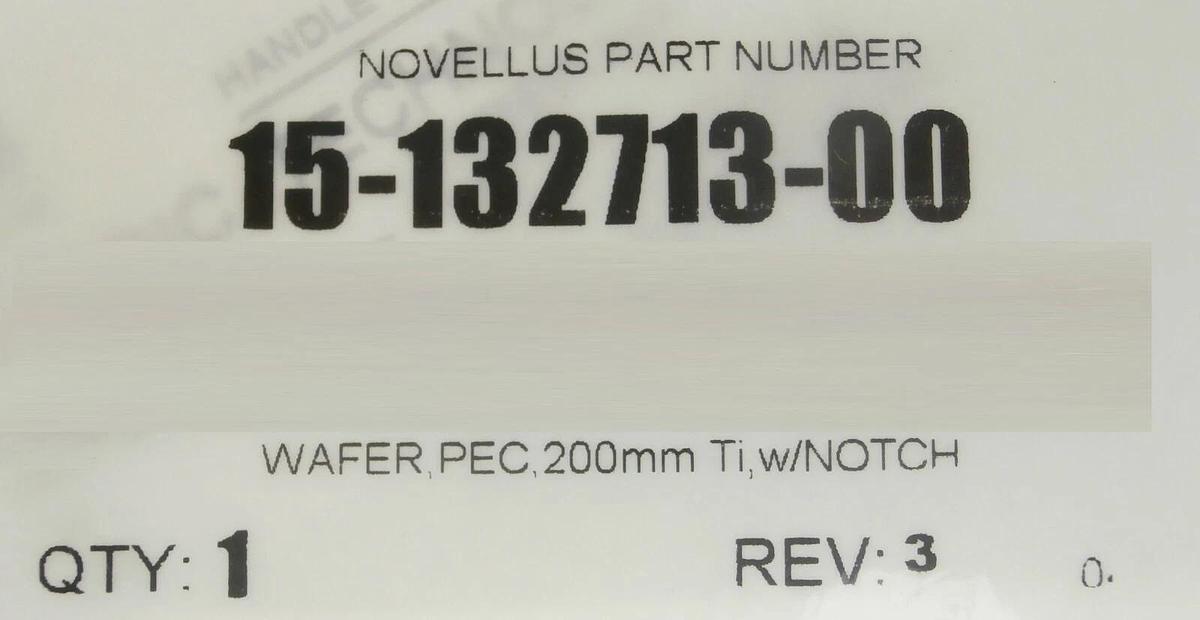 Refurbished Novellus 15-132713-00 200mm Titanium Ti PEC Wafer Notch Lot of 12 Refurbished