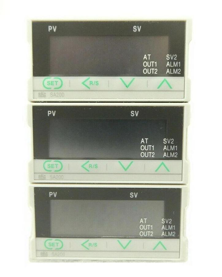 Used RKC FK02-M*AN-NN Digital Temperature Controller SA200 Lot of 3 TEL Trias Working