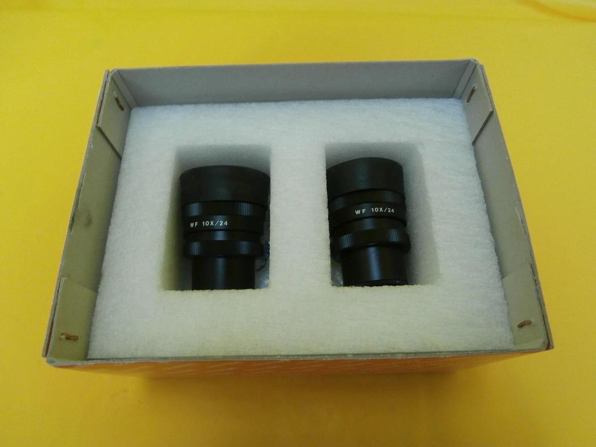Used Mitutoyo 378-856 WF 10x/24 Microscope Eyepiece Set for Finescope Used Working