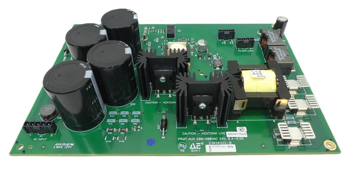 Used AE Advanced Energy 23020322-B PRMT AUX 200/400VAC 24v 0.4-9.5A PCB 33020282-02