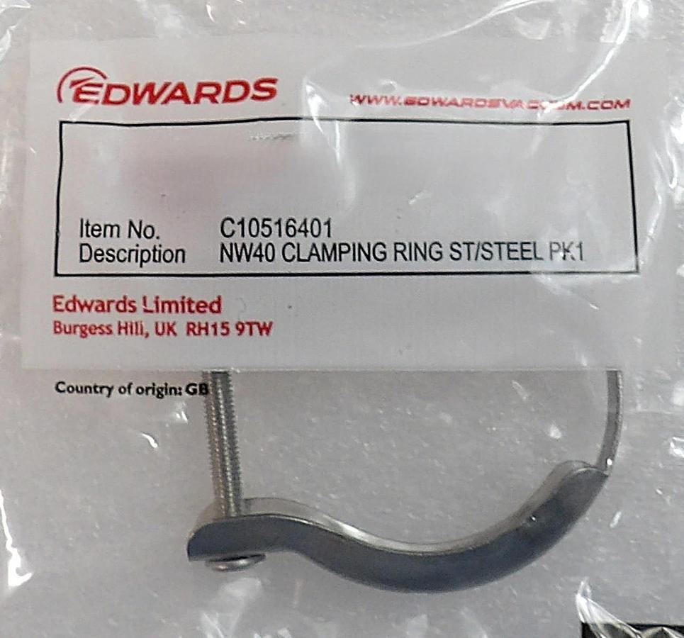 Edwards NRY6EZ000 iXH PTFE Check Valve M56104054 and Elbow C10506759 Kit New