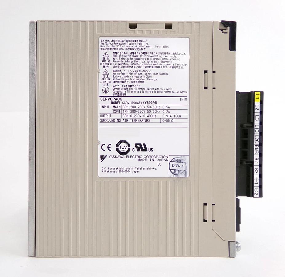 Used Yaskawa Electric SGDV-OCA05A-Y909AA Servo Drive SERVOPACK Lot of 2 Working