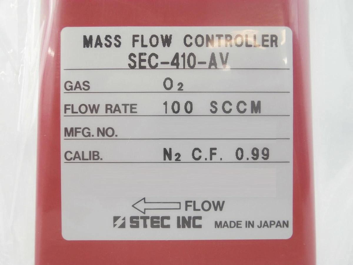 STEC SEC-410-AV Mass Flow Controller MFC SEC-410 000 SCCM O2 New Surplus