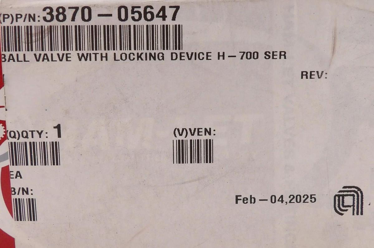 Used HAM-LET H-700-SS-L-1-T-LD Manual 2-Way Ball Valve Lot of 6 Working