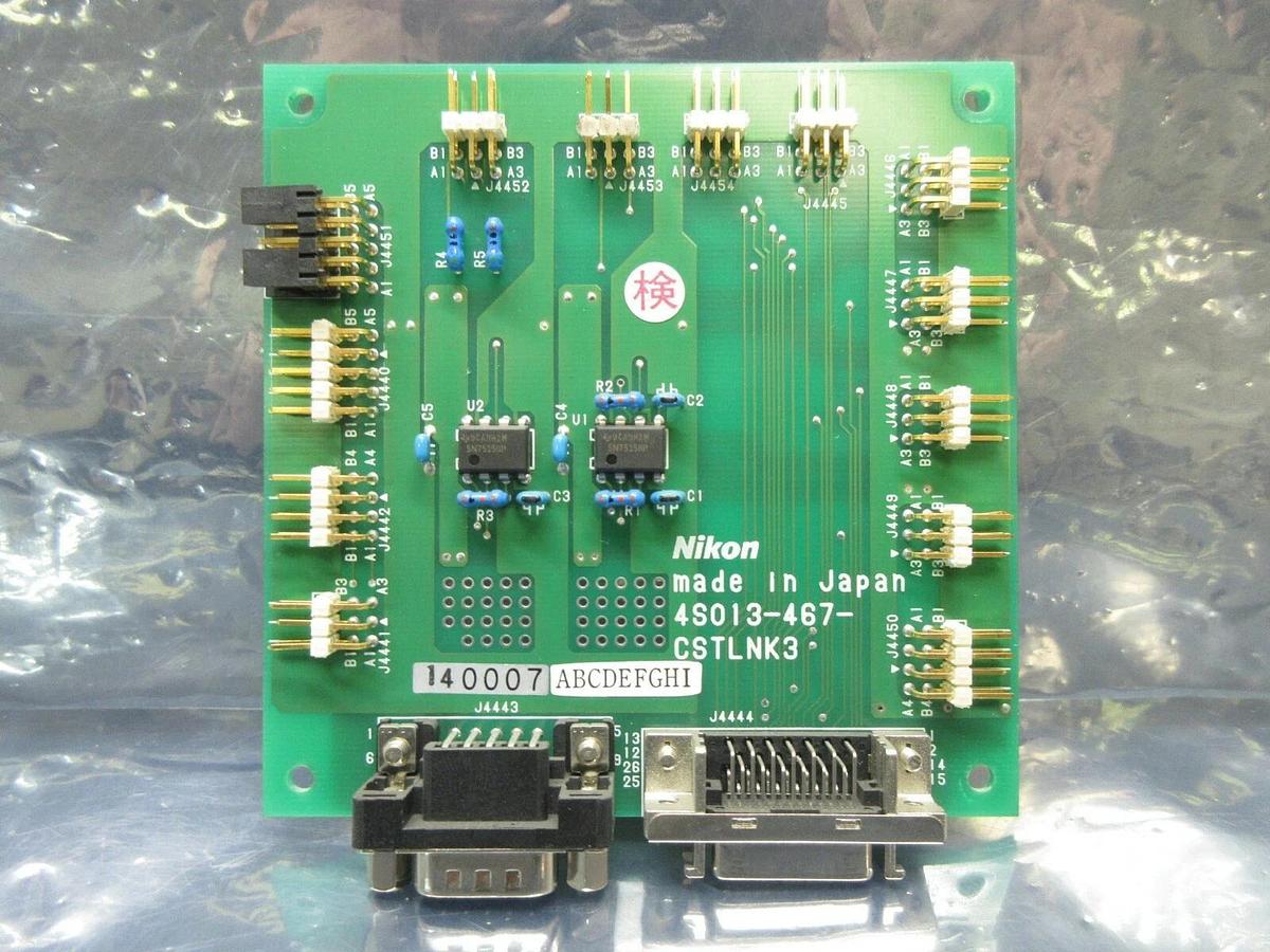 Used Nikon 4S013-467 Interface Board PCB CSTLNK3 NSR-S307E DUV Scanning System Used