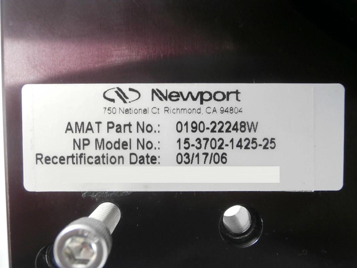 Used Newport 15-3702-1425-25 300mm Wafer Robot Kensington AMAT 0190-22248 Working