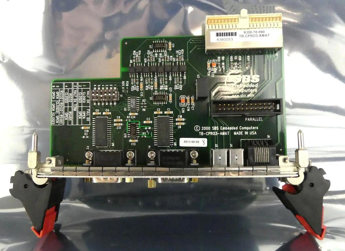 Used SBS Embedded Computers 9000-70-090 PCB Board TB-CPR03-AMAT Working Surplus