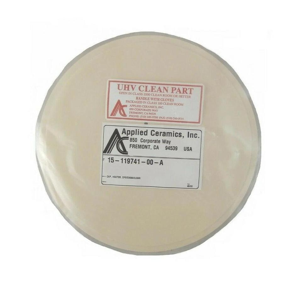 Refurbished Novellus Systems 15-119741-00-A DFE/DAMACLEAN Ceramic Heater Cap Refurbished