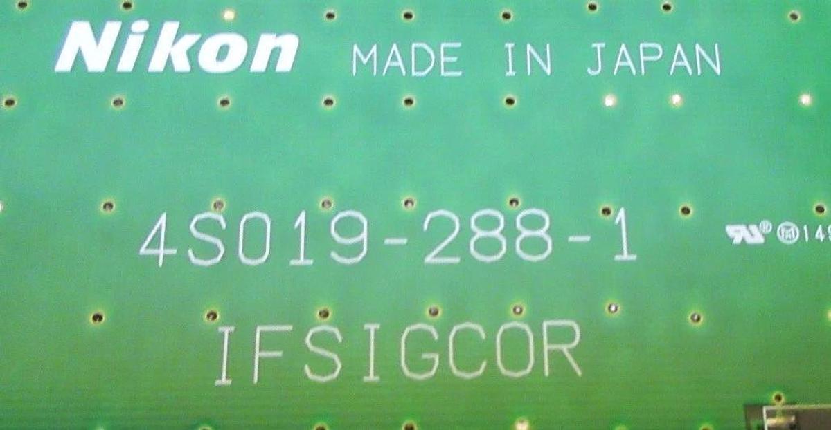 Used Nikon Precision 4S019-288-1 Processor PCB Card IFSIGCOR NSR Series Working