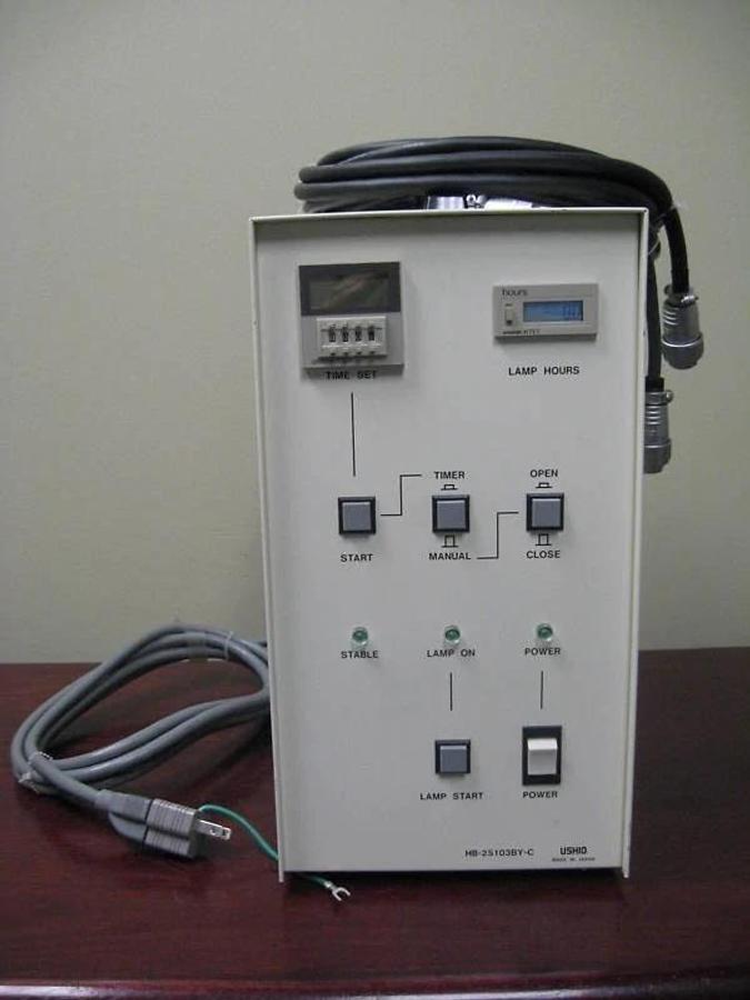 Used Ushio HB-25103BY-C Lamp Power Supply Control Unit with Interface Cable Used