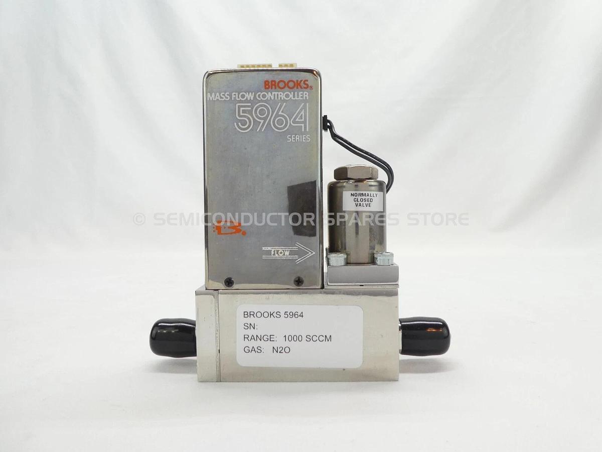 Refurbished Brooks 5964 Mass Flow Controller MFC 1000 SCCM N2O Lot of 2 OEM Refurbished