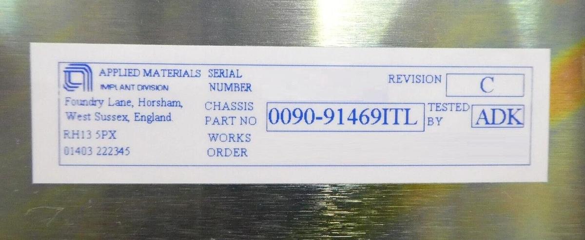 Used AMAT Applied Materials 0090-91469ITL ITL XR80 Implanter Controller Working
