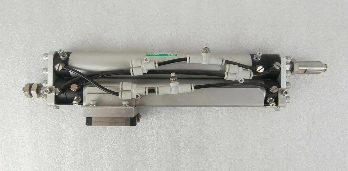 Used CKD SCM-25B175-P7 Load Port Pneumatic Rail TEL 3D80-001147-V6 Lot of 2 Spare
