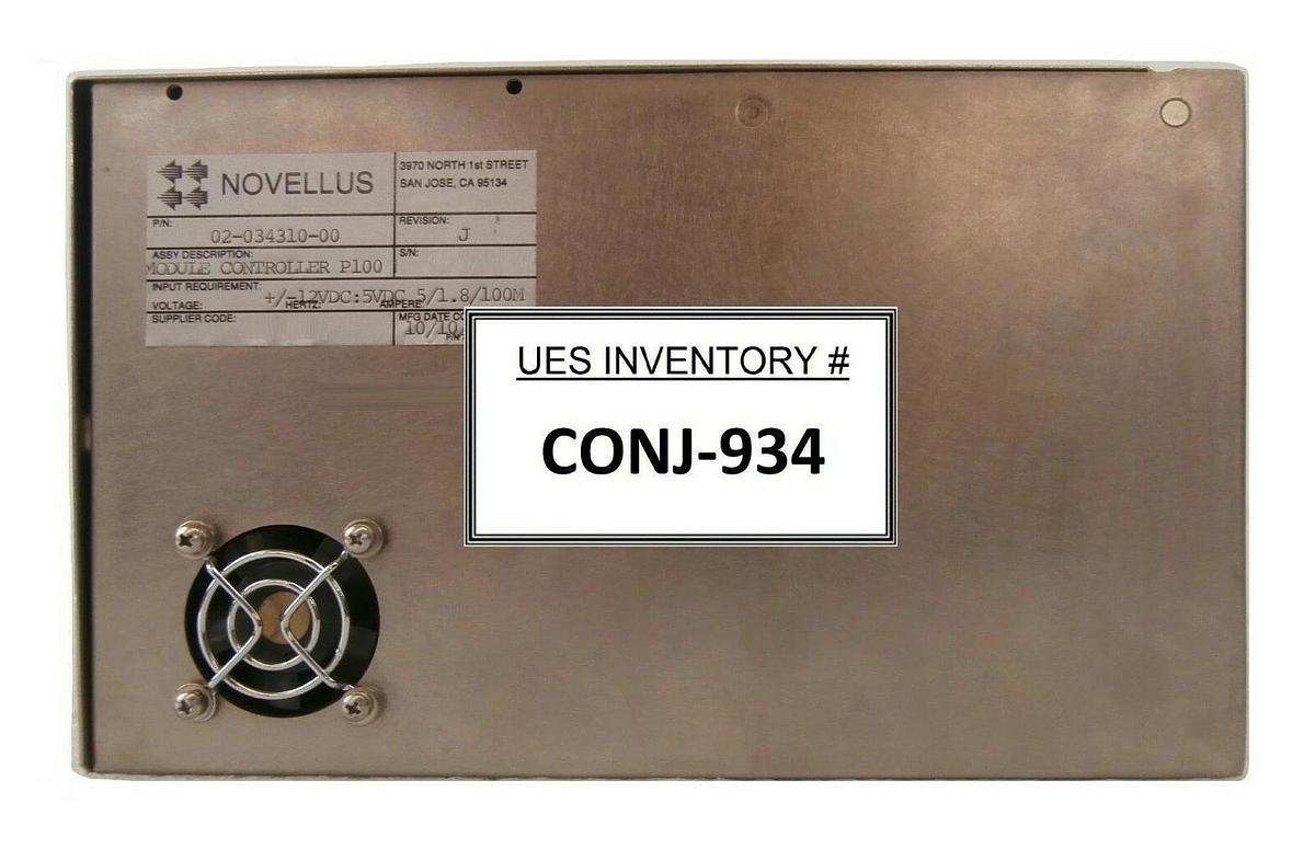 Used Novellus Systems 02-034310-00 Module Controller P100 Rev. J 635352-107 Working