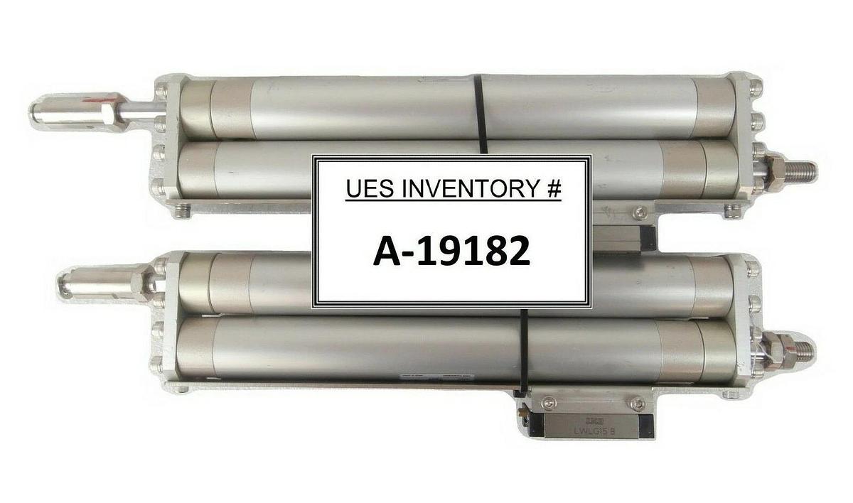 Used CKD SCM-00-25B175-P7 Load Port Pneumatic Rail TEL 3D80-001147-V6 Lot of 2 Spare