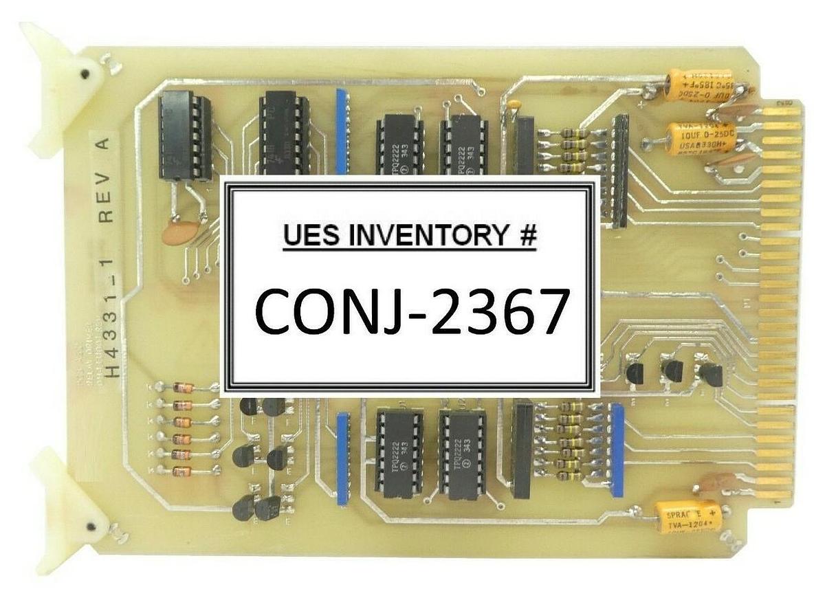 Used Varian Semiconductor VSEA DH4331001 Relay Driver PCB Card H4331-1 Rev. A Spare