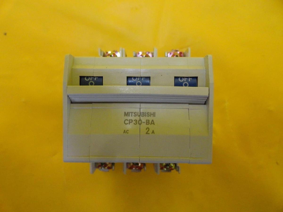 Used Mitsubishi CP30-BA Circuit Protector 3-Pole 2A Reseller Lot of 10 Used Working