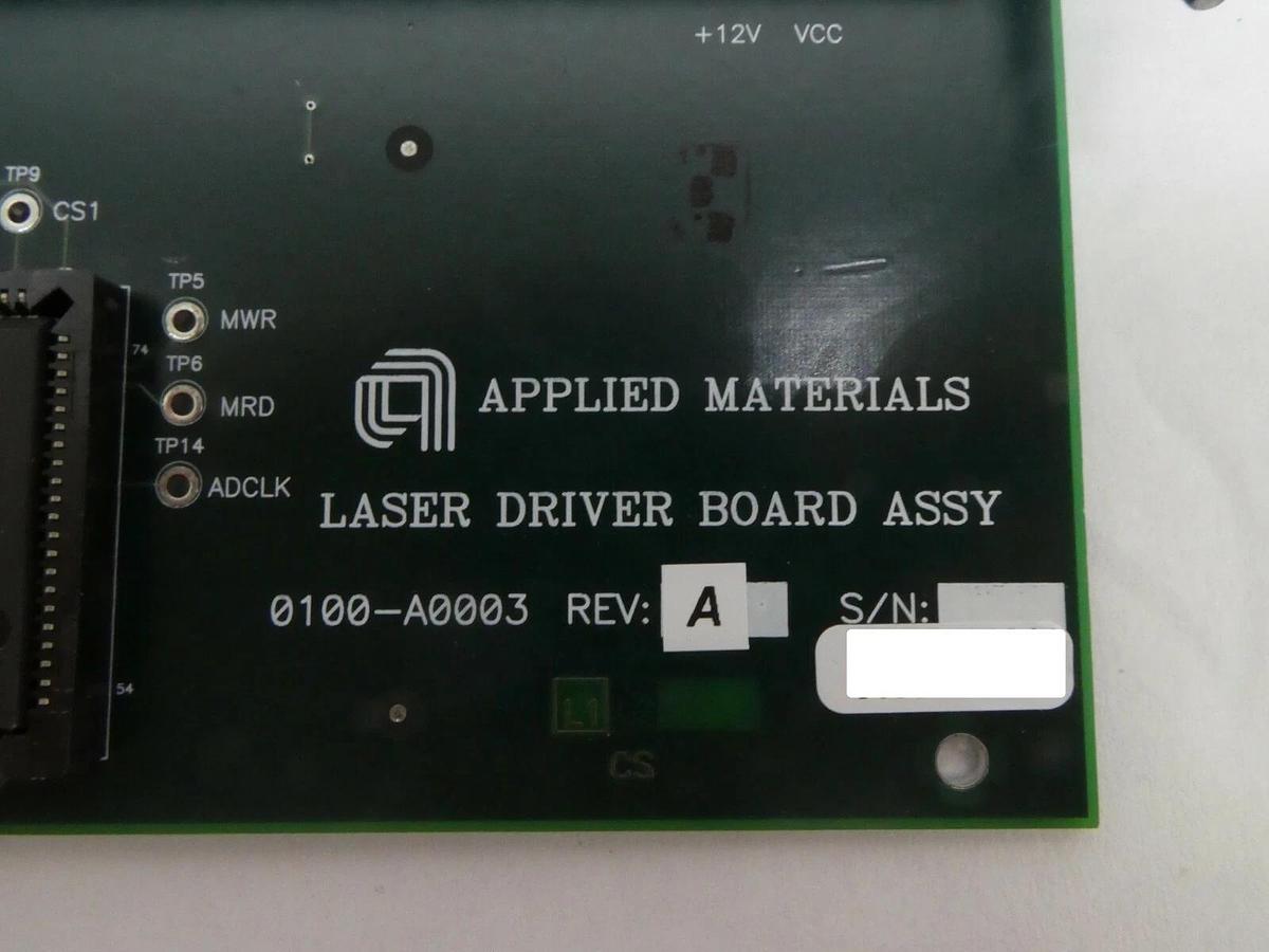 Used AMAT Applied Materials 0100-A0003 Laser Driver Board PCB Card 200mm Working