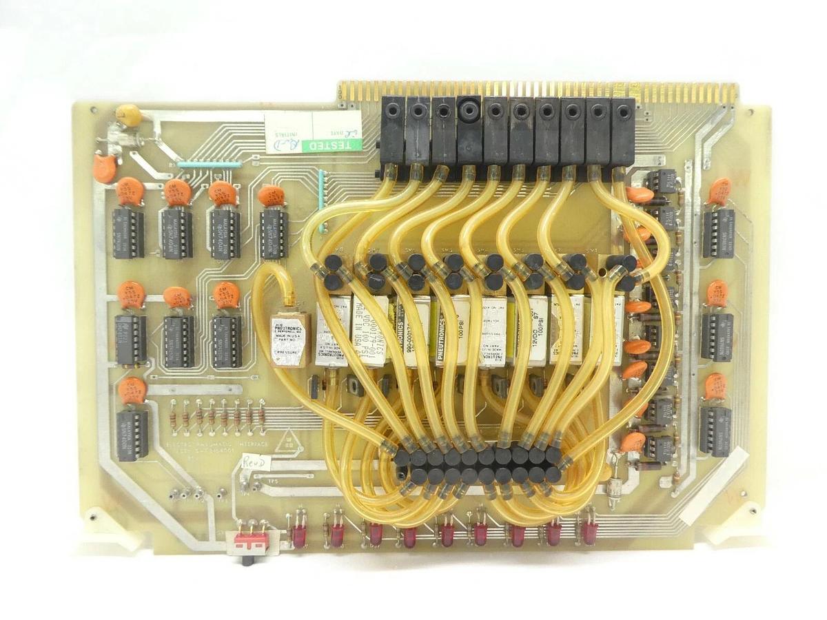 Used Varian Semiconductor VSEA D-F3164001 Electro Pneumatic Interface PCB Card Rev. D