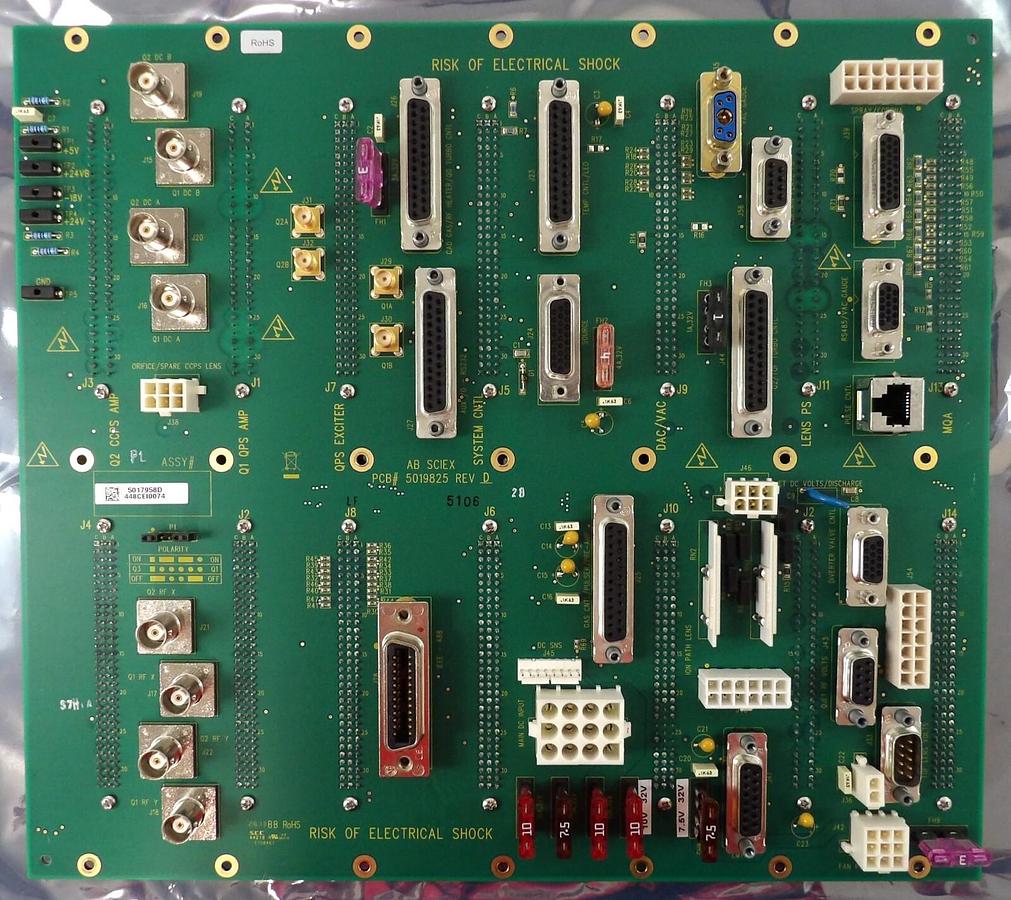 Used AB Sciex 5017958 System Backplane PCB MDS 5019825 TripleTOF 5600 LC/MS Working