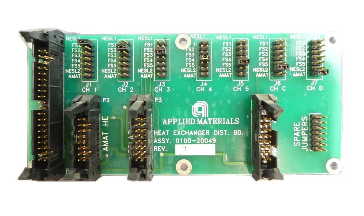 Used AMAT Applied Materials 0100-20049 Heat Exchanger Distribution PCB Working Spare