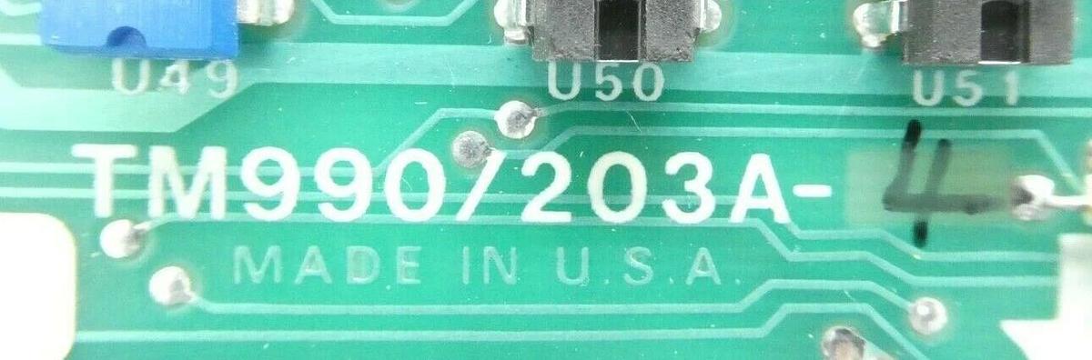 Used Texas Instruments 1600252-000 RAM PCB Card TM990/203A-4 Varian H2174001 Rev. C