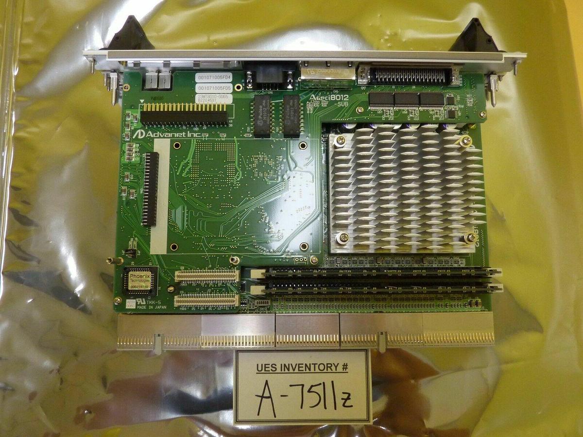 Used Advanet AGPCi8012 SBC Single Board Computer PCB Card E2B401/UMC TEL Lithius