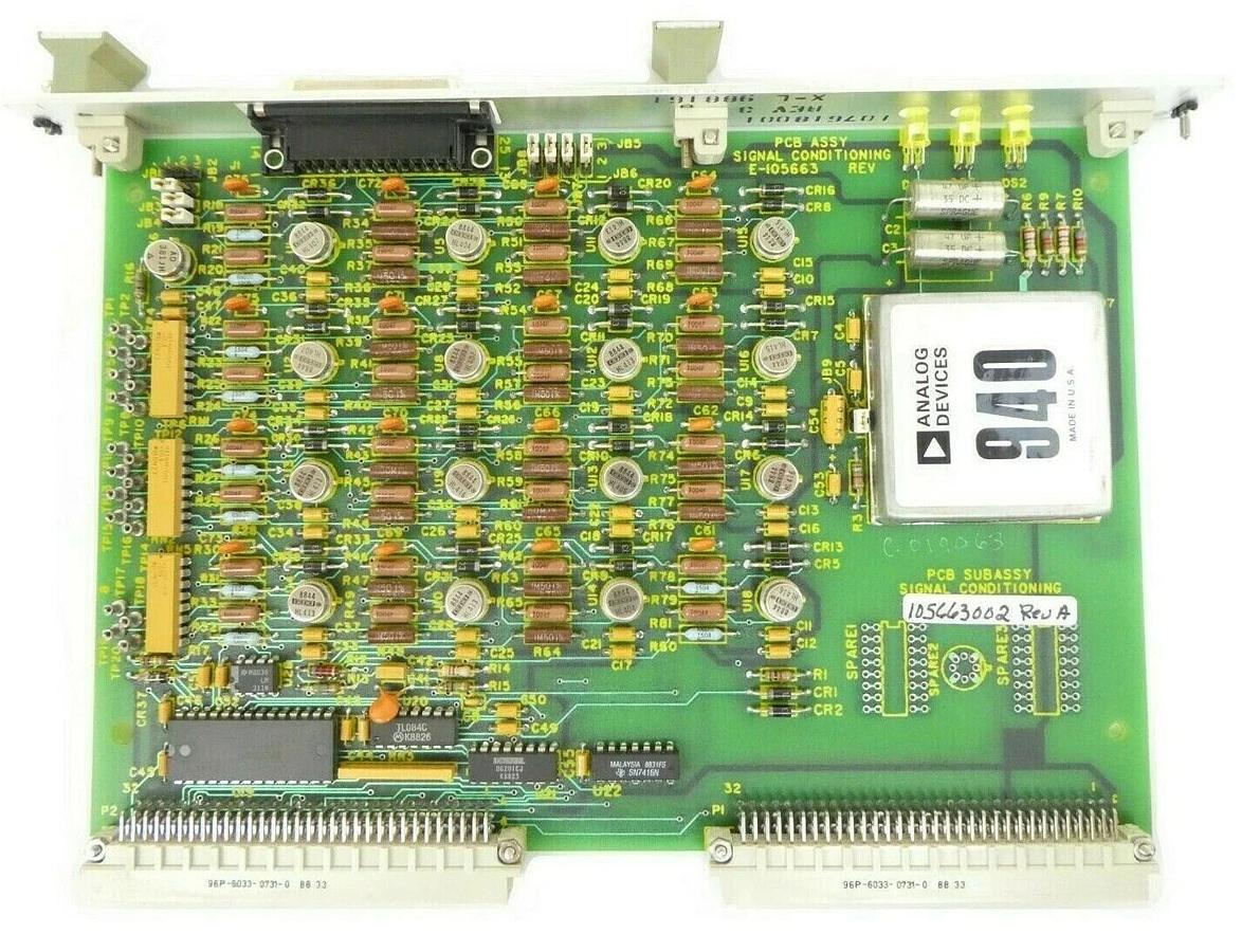Used Varian VSEA 105663002 SCB2 Signal Conditioning VMEBus PCB Card E-105663 Working