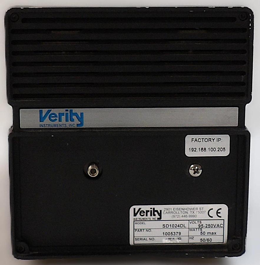 Used Verity Instruments 1005379 Spectrograph SD1024DL VI5.11 Working