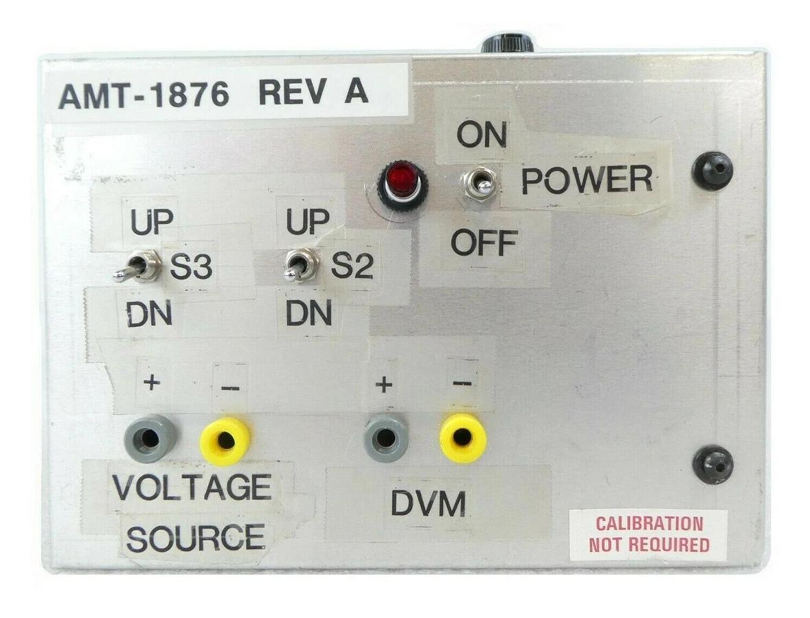 Used Varian Ion Implant Systems AMT-1876 Voltage Source/DVM Remote Control Working