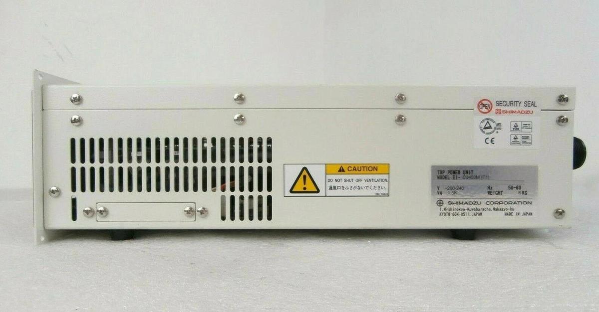Used Shimadzu EI-D3403M (T1) Turbomolecular Pump Controller Turbo Tested Working