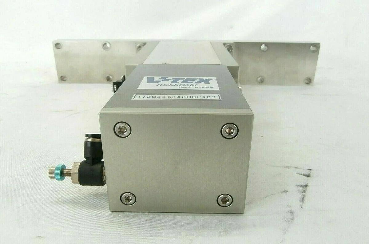 Used V-Tex 172B336x48DCPR03 Pneumatic Slit Valve ROLLCAM Hitachi M-712E Working Spare