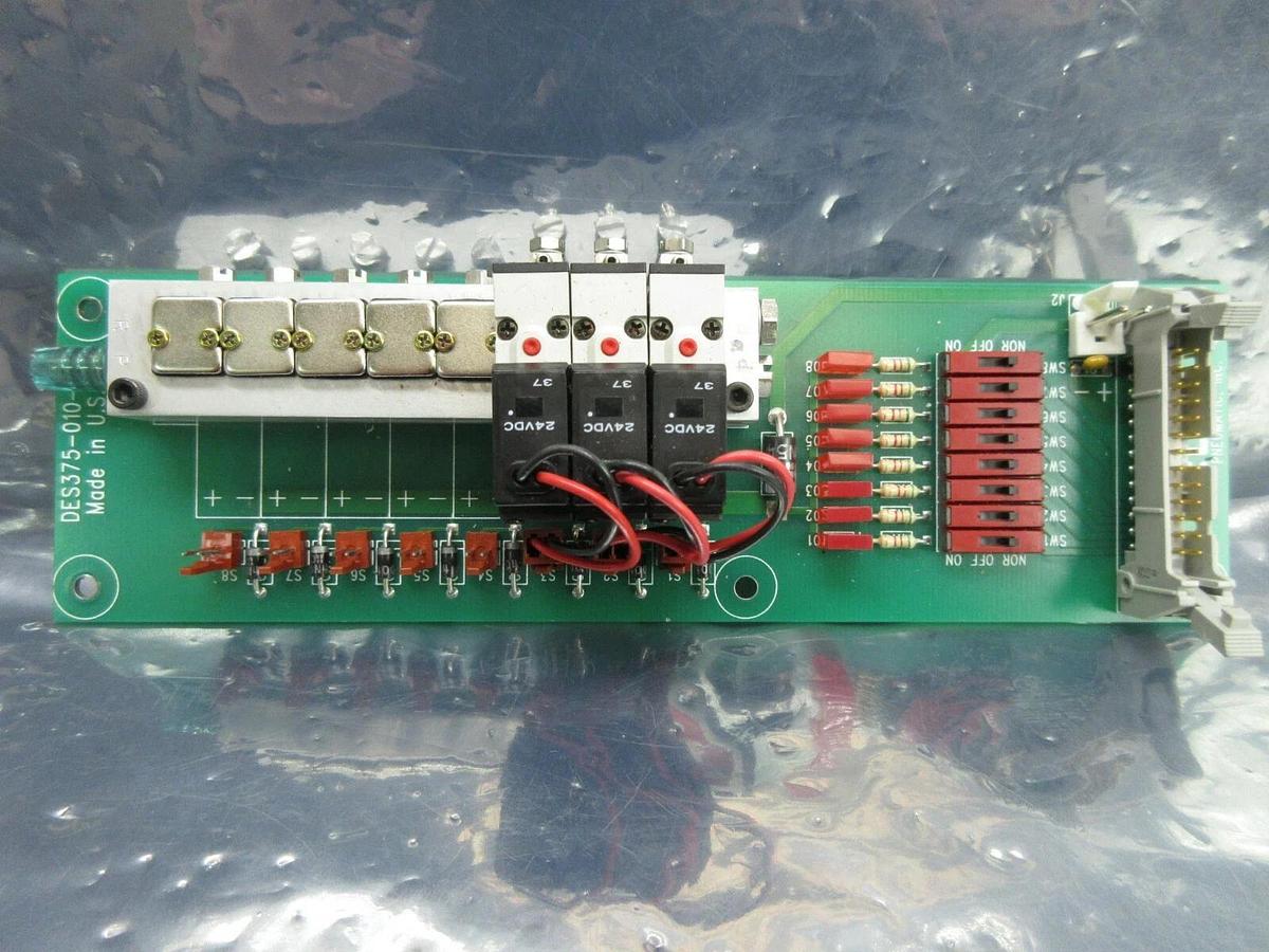 Used TECO Pneumatic DES375-010-8 3-Port Pneumatic Manifold Board PCB HA010E1 Working