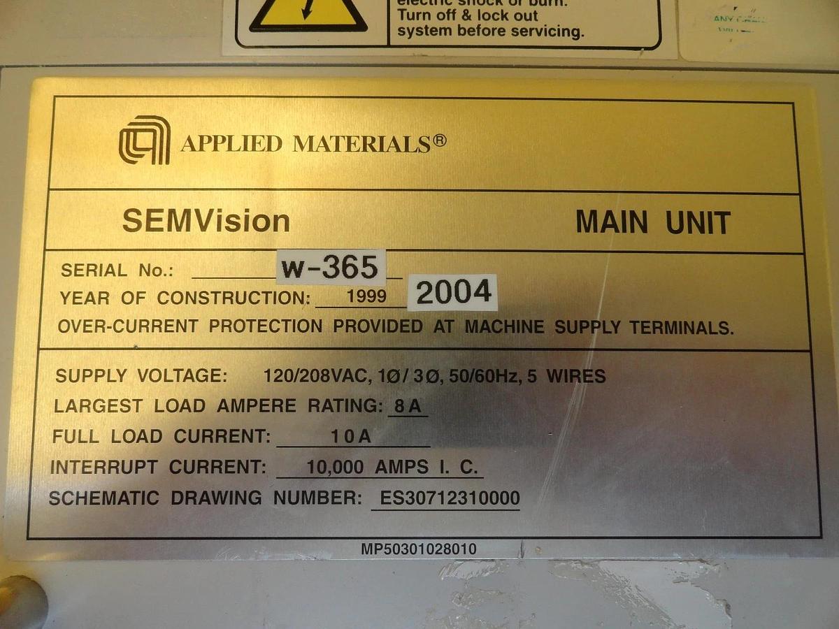 Used AMAT Applied Materials ES30712310000 Power Unit Main PDU SEMVision Used