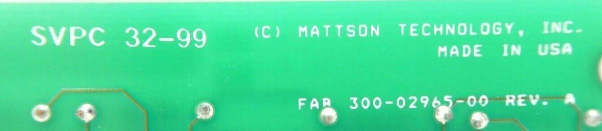 Used Mattson Technology 255-02964-00 Analog Board PCB SVPC 32-99 Rev. A Working Spare