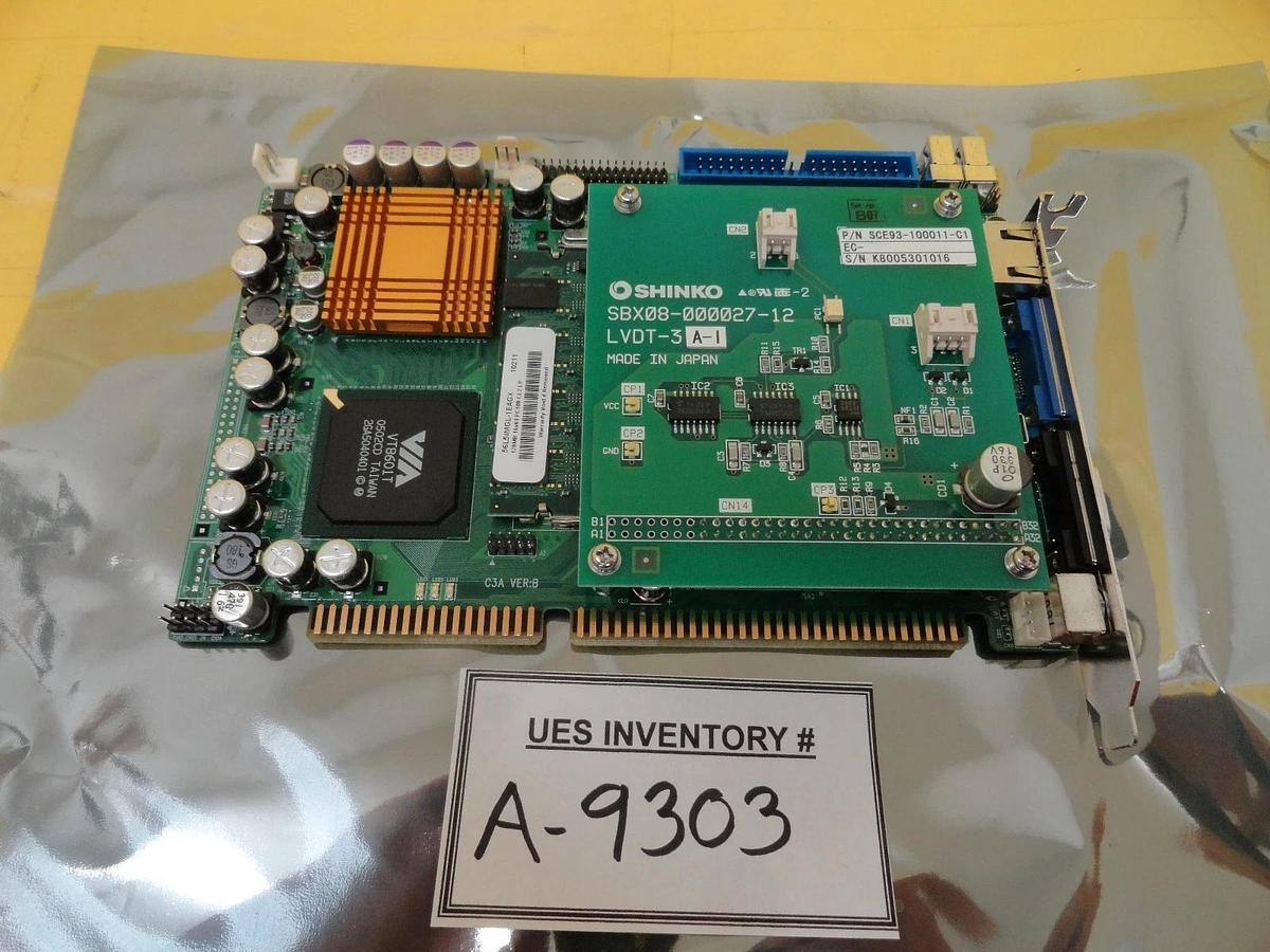 Used Shinko SCE93-100011-C1 SBC LVDT-3A-1 PCB Card SBX08-000027-12 TEL T-3044SS Used