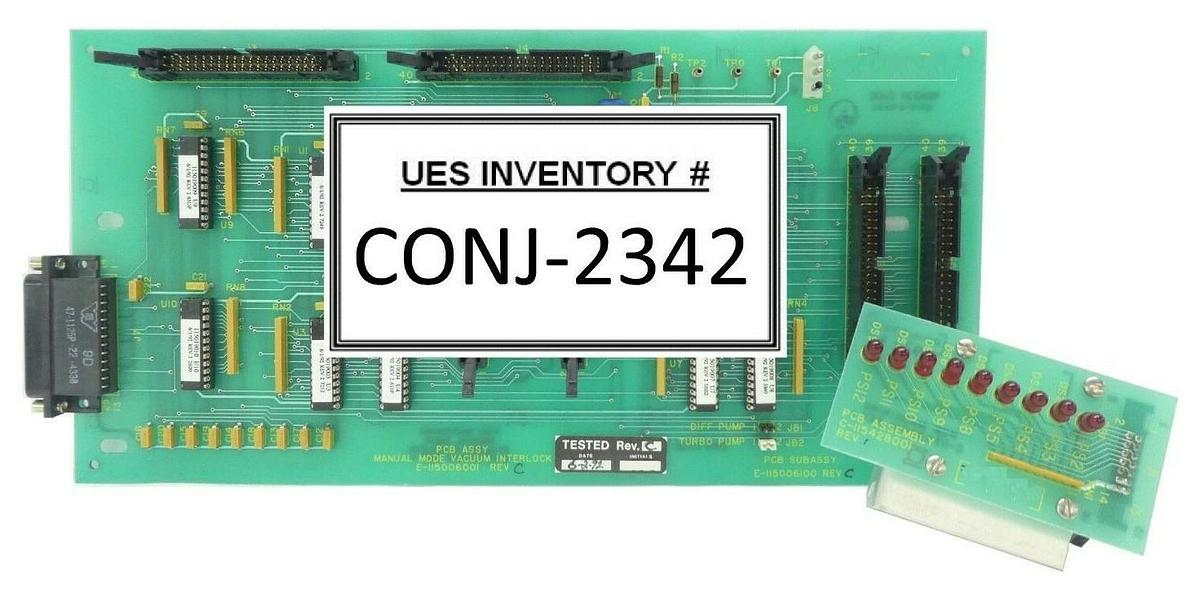 Used Varian Semiconductor VSEA E-115006001 Manual Mode Vacuum Interlock PCB Rev. C