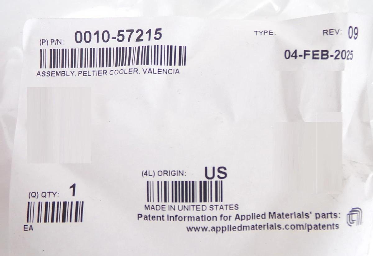 TE Technology CP-031 Peltier Cooler Assembly AMAT 0010-57215 New Surplus