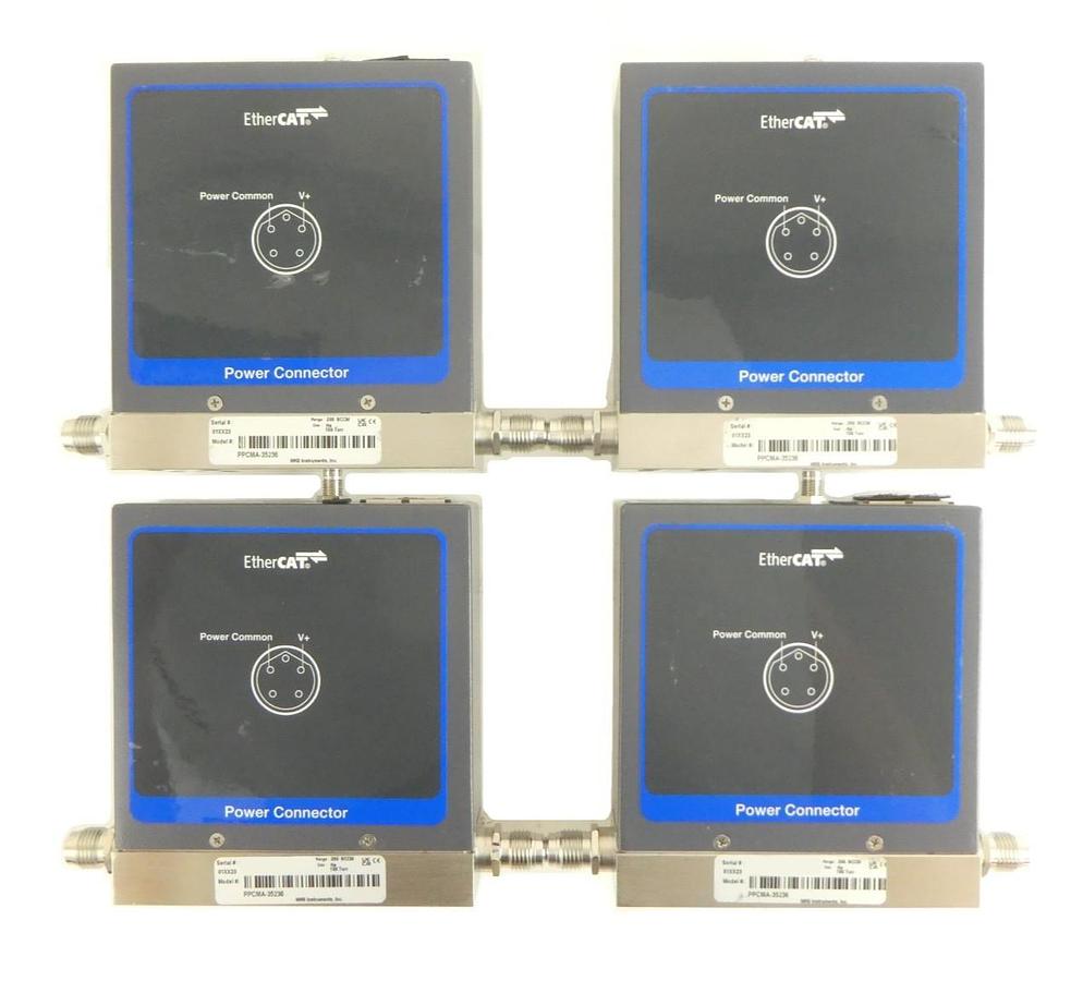 Used MKS Instruments PPCMA-35236 Mass Flow Controller MFC Reseller Lot of 4 Working