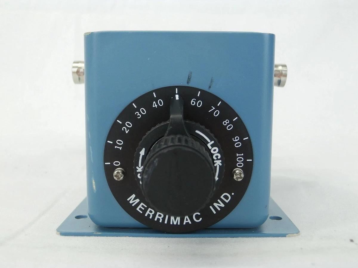 Used Merrimac PS-5-13.5/26453 RF Coaxial Phase Shifter with Cables 0260-1752-20 Used