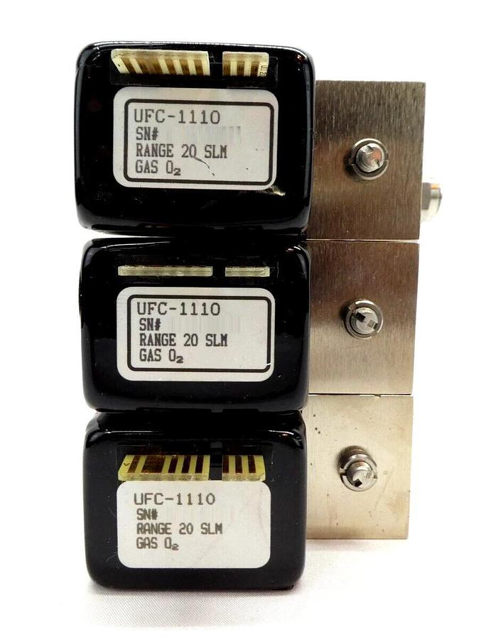 Used UNIT Instruments UFC-1110A Mass Flow Controller MFC UFC-1110 20 SLM O2 Lot of 20