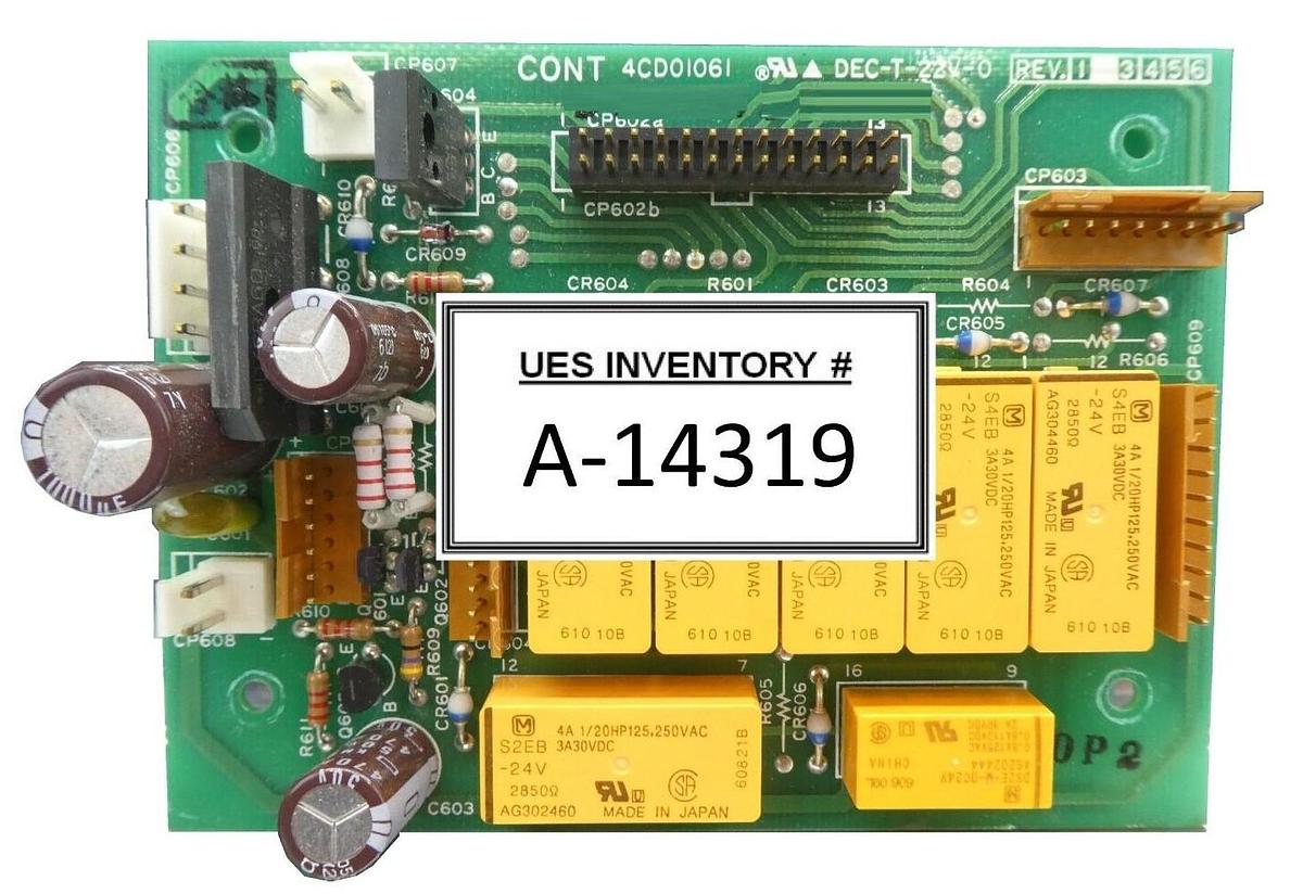 Used Hitachi Kokusai Denki 4CD01061 Relay Board PCB CONT Mikro Sonic Working Surplus