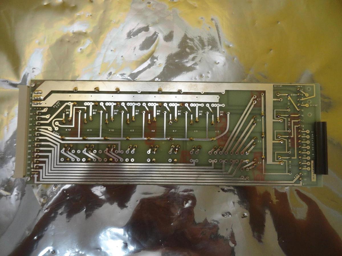 Used Balzers BG 527 032 BU 24V Relay PCB Card BG 527 108 AS Used Working