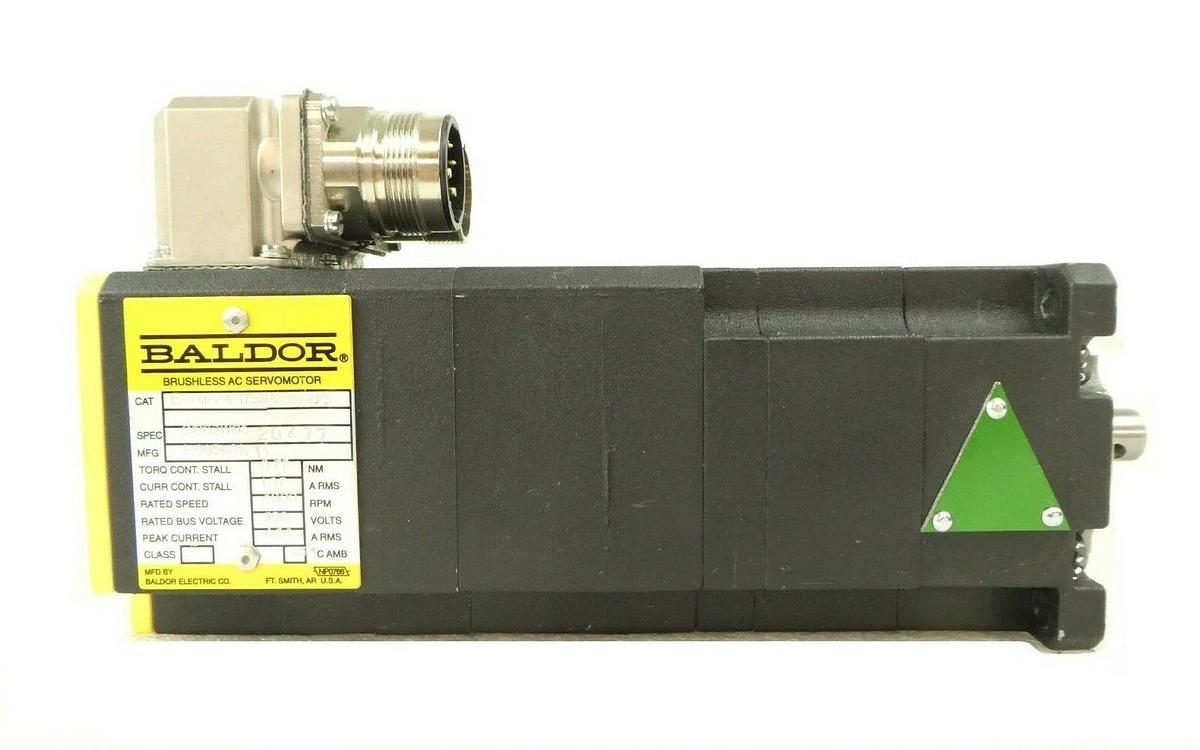 Used Baldor BS/M63A-175BA 709 Brushless AC ServoMotor S1P01W05 BSM63A-175BA Working