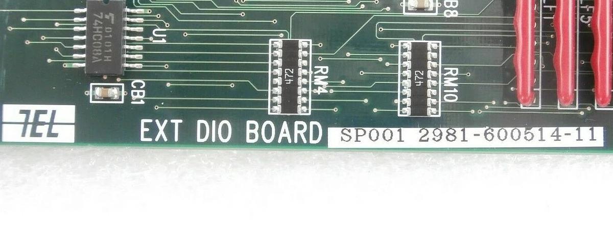 Used TEL Tokyo Electron 2981-600514-11 EXT DIO Board PCB SP001 ACT12 Working