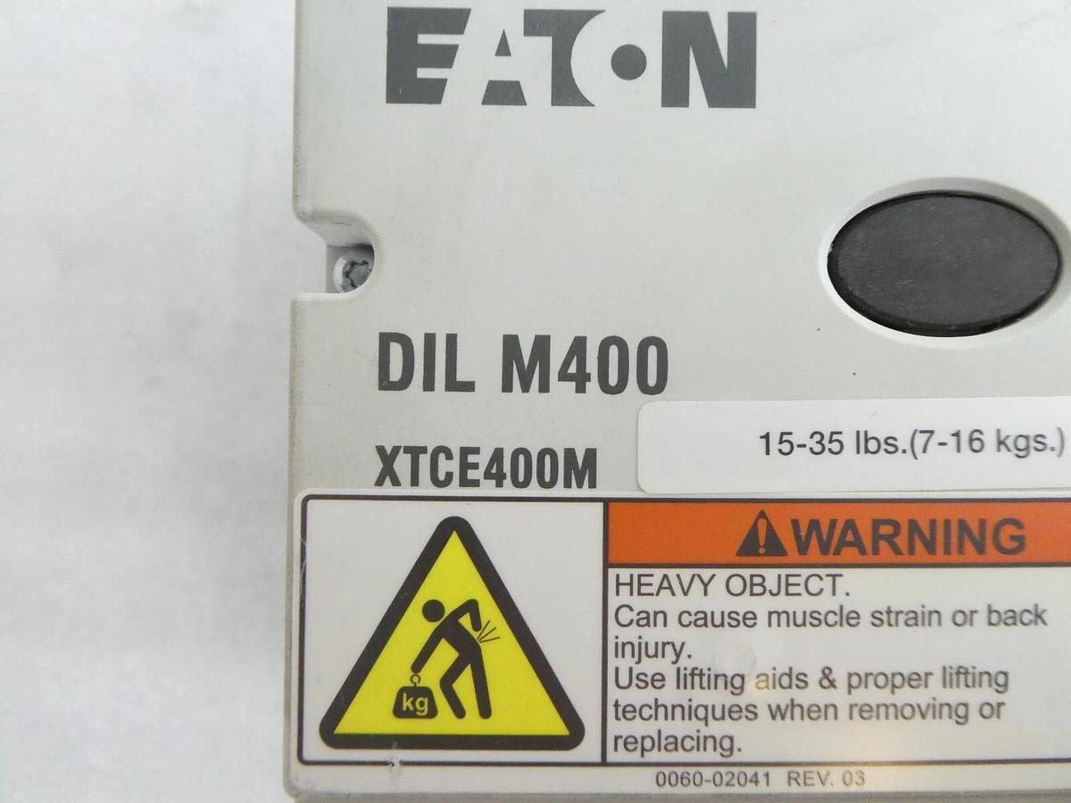 Used Eaton XTCE400M 3-Pole Industrial Circuit Breaker Module DIL M400 Working Spare