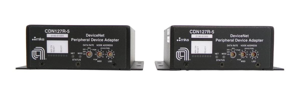 MKS Instruments CDN127R-5 DeviceNet Peripheral Adaptor Lot of 2 New