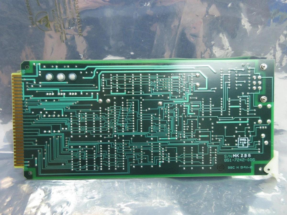 Used Perkin-Elmer 851-8242-006 Processor PCB Card Rev. M SVG ASML 90S Used Working