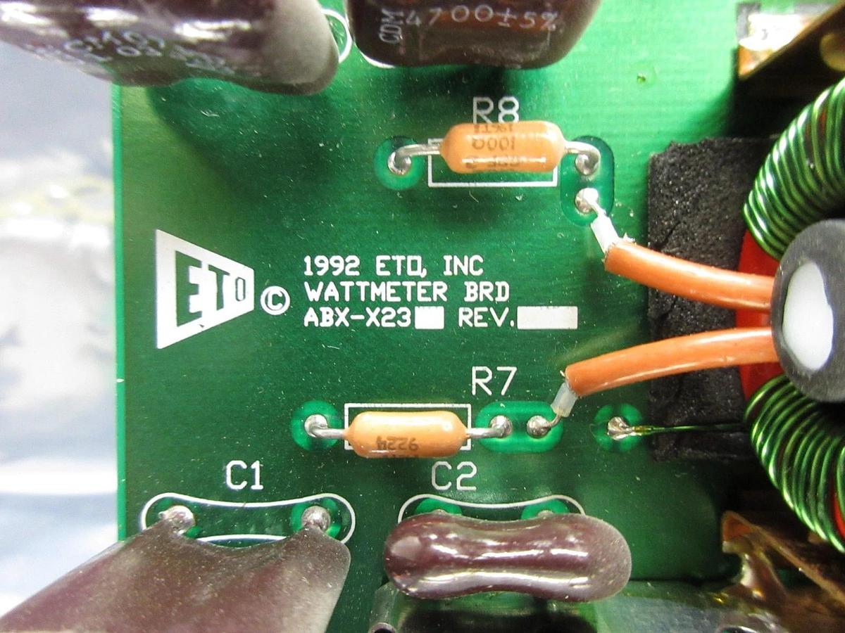 Used ETO Ehrhorn Technological Operations ABX-X237-12 Wattmeter Board Used Working